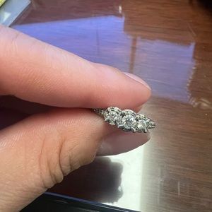 1 CT TW past, present, future diamond engagement ring from Kay’s 10k white gold